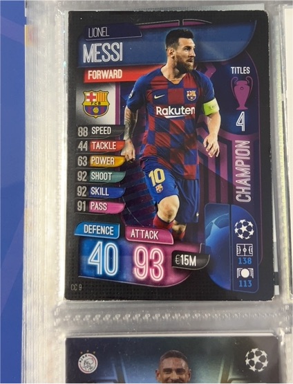 2019-20 Topps Match Attax UEFA Champions League Extra #CC9 Lionel Messi — front
