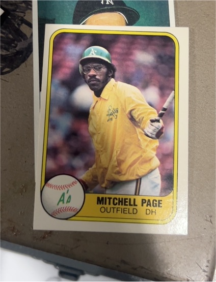 1981 Fleer #580 Mitchell Page — front