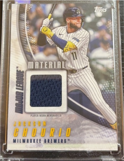 2025 Topps Series 2 Major League Material #MLM2-JC Jackson Chourio — front