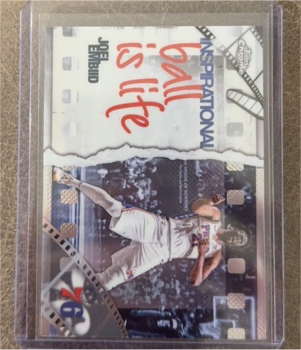 2025-26 Topps Chrome #IP-10 Joel Embiid Inspirational Ball Is Life — front