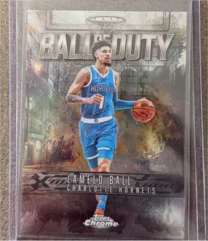 2025-26 Topps Chrome #BD-13 LaMelo Ball Charlotte Hornets Ball Of Duty Insert — front