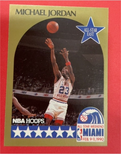 1990-91 Hoops #5 Michael Jordan All-Star East — front
