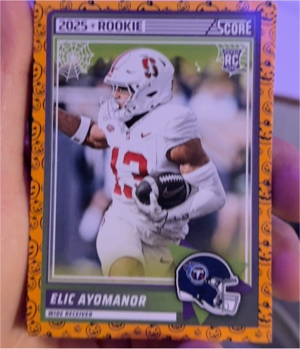 2025 Panini Score-A-Treat #5 Elic Ayomanor — front
