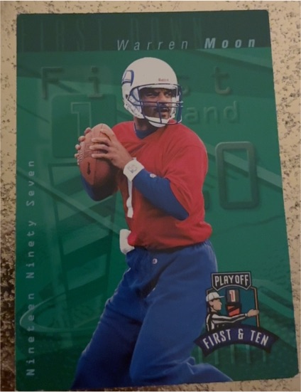1997 Playoff First & Ten #148 Warren Moon — front