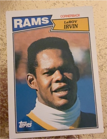 1987 Topps #158 LeRoy Irvin — front