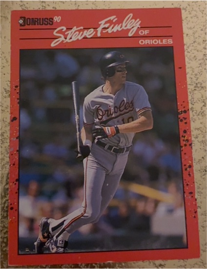 1990 Donruss #215 Steve Finley — front