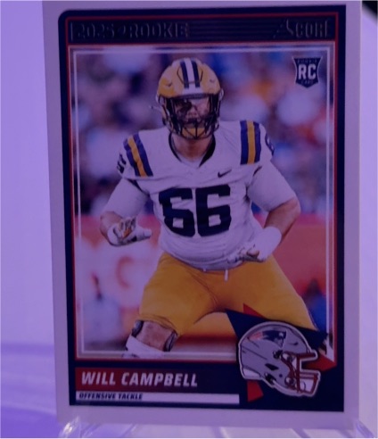 2025 Panini Score #25 Will Campbell — front