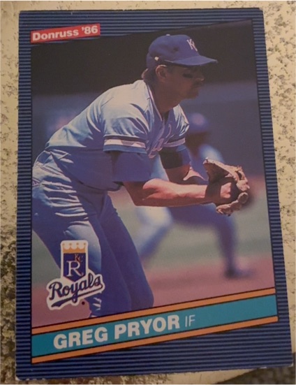 1986 Donruss #344 Greg Pryor — front