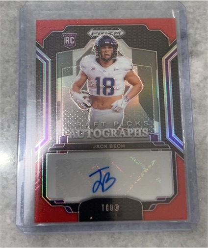 2025 Panini Prizm Draft Picks #DPA-JBH Jack Bech — front