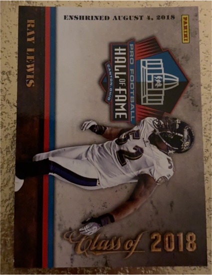 2020 Panini Pro Football Hall of Fame #HOF-32 Ray Lewis — front
