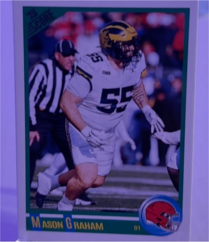 2025 Score #10 Mason Graham Anniversary Rookies — front
