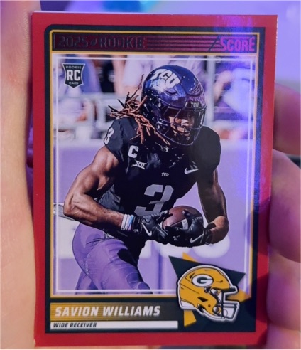 2025 Panini Score #54 Savion Williams — front