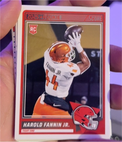 2025 Panini Score #4 Harold Fannin Jr. — front