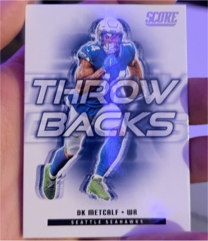 2025 Score Throwbacks #15 DK Metcalf — front