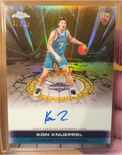 2025-26 Topps Chrome #17 Kon Knueppel — front