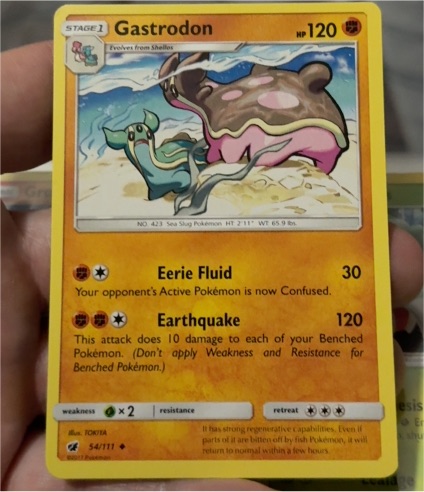 2017 Pokémon Crimson Invasion #54 Gastrodon — front