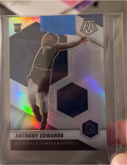 2020-21 Panini Mosaic #201 Anthony Edwards Rookie Card — front