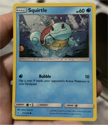 2019 Pokémon SM Unbroken Bonds #33 Squirtle — front