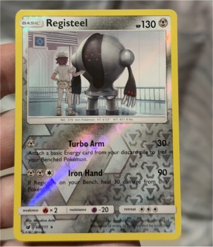 2017 Pokémon TCG Sun & Moon Crimson Invasion #68 Registeel — front
