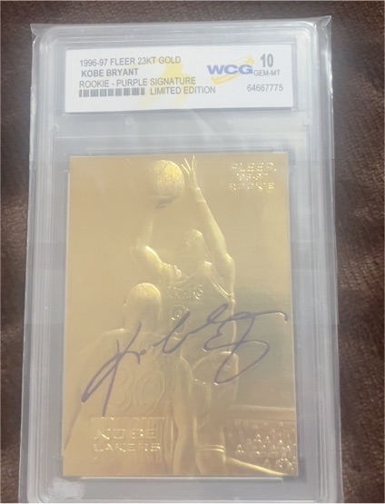 1996-97 Fleer 23KT Gold #23KT Gold Kobe Bryant — front