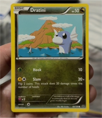 2015 Pokémon XY Roaring Skies #49 Dratini — front
