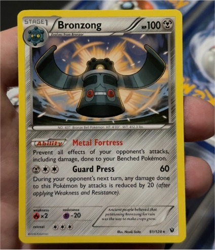 2016 Pokémon XY Fates Collide #61 Bronzong — front