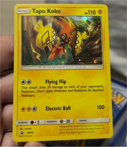 2017 Pokémon SM30 Tapu Koko — front