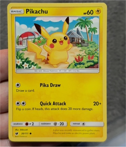 2017 Pokémon Sun & Moon Crimson Invasion #30 Pikachu — front