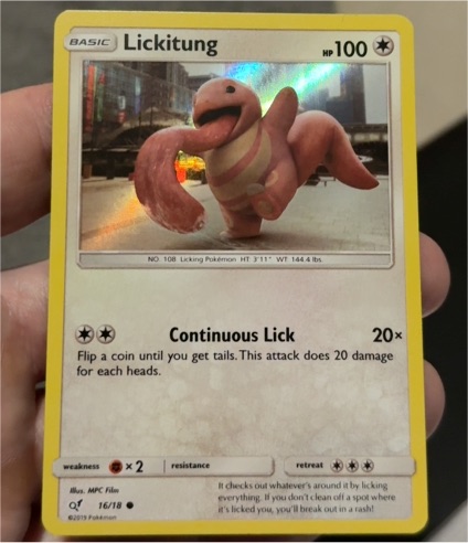 2019 Pokémon Detective Pikachu #16 Lickitung — front