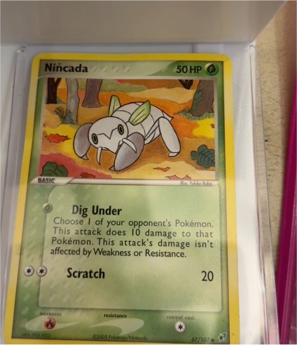 2005 Pokemon EX Deoxys #67 Nincada — front