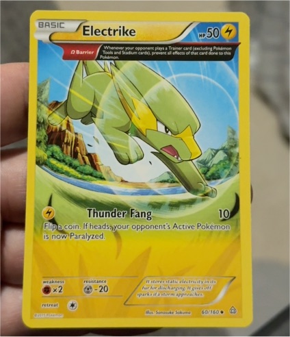 2015 Pokémon XY Primal Clash #60 Electrike — front