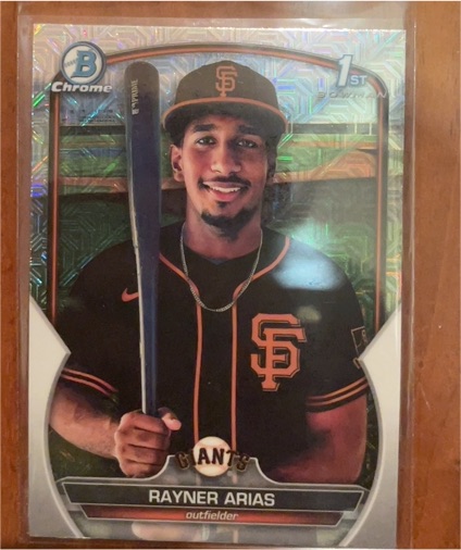 2023 Bowman Chrome #BCP-222 Rayner Arias — front