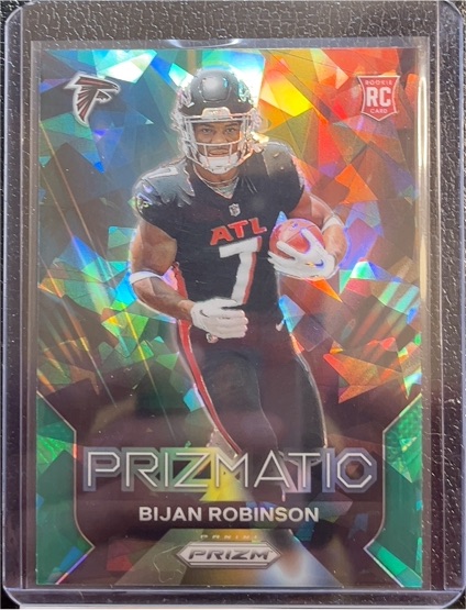 2023 Panini Prizm #19 Bijan Robinson Prizmatic Rookie — front