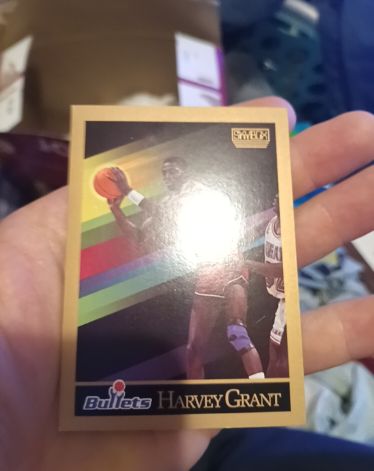 1990 SkyBox Harvey Grant — front