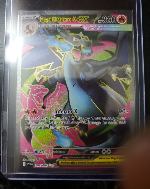 2025 Pokemon Mega Charizard X ex #109 — front