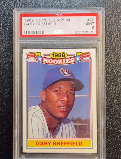 1989 Topps Glossy Rookies #20 Gary Sheffield — front