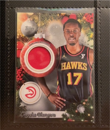 2025 Topps Holiday #PR-OO Onyeka Okongwu — front