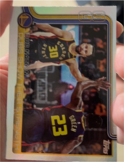 2025-26 Topps #291 Dubs Nation: Dubs Show Their Strength Stephen Curry & Draymond Green — front