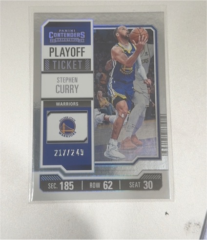 2023-24 Panini Contenders Season Ticket #55 Stephen Curry — front