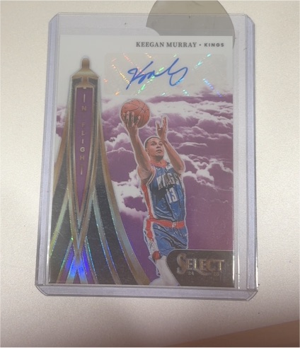 2024-25 Panini Select In Flight Signatures Keegan Murray #IFS-MUR — front