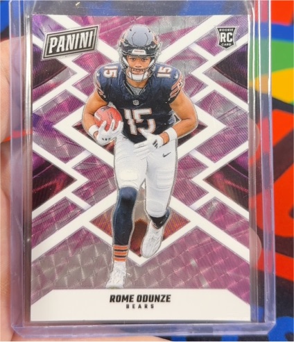 2024 Panini Black Friday #RC12 Rome Odunze Rookie Pink Scope Prizm — front