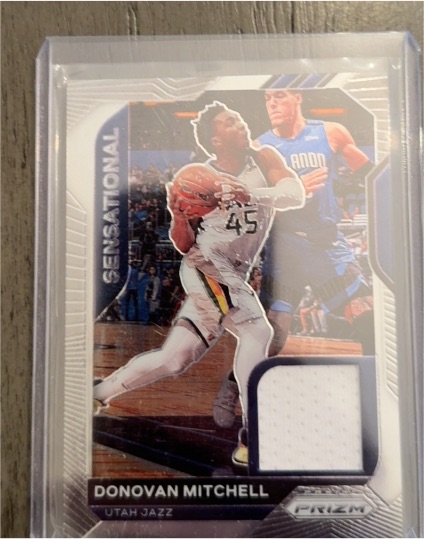 2020-21 Panini Prizm Sensational Swatches #SSW-DMI Donovan Mitchell — front