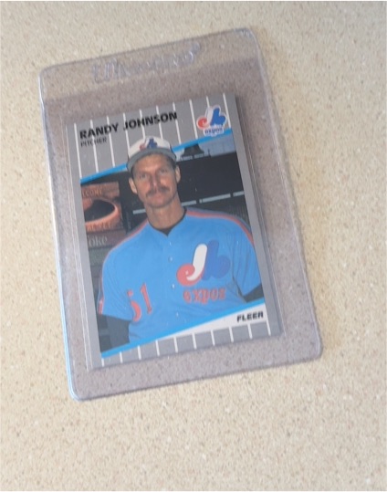1989 Fleer #381 Randy Johnson — front