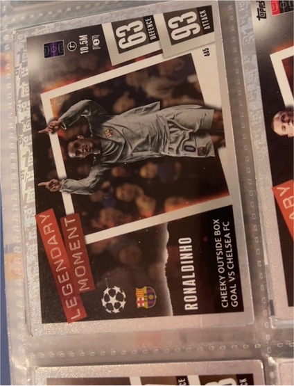 2006 Topps Match Attax #45 Ronaldinho — front