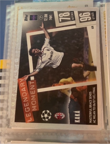 2023-24 Topps Match Attax UEFA #450 Kaká Legendary Moment — front