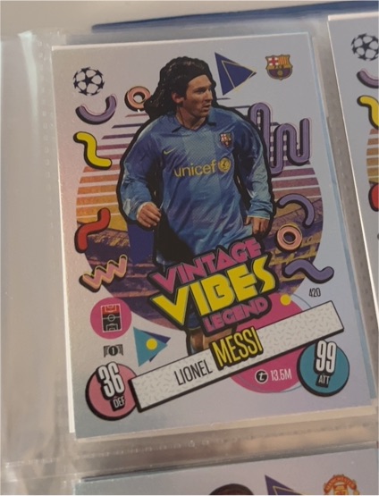 2024 Topps Match Attax UEFA Club Competitions #420 Lionel Messi — front