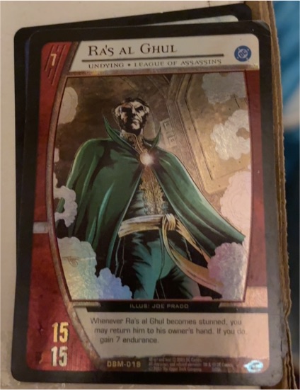 2005 Upper Deck VS System #DBM-019 Ra's al Ghul — front