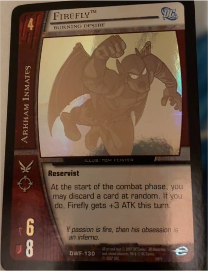 2007 Upper Deck VS System DWF-130 Firefly, Burning Desire — front
