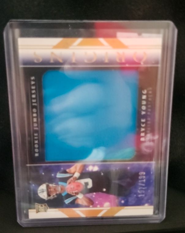 2023 Panini Origins #RJJ-BY Bryce Young Rookie Jumbo Jerseys — front