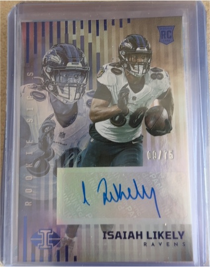 2022 Panini Illusions Rookie Signs #RS-IL Isaiah Likely — front